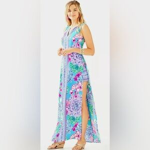 Lilly Pulitzer Donna Maxi Romper Dress
